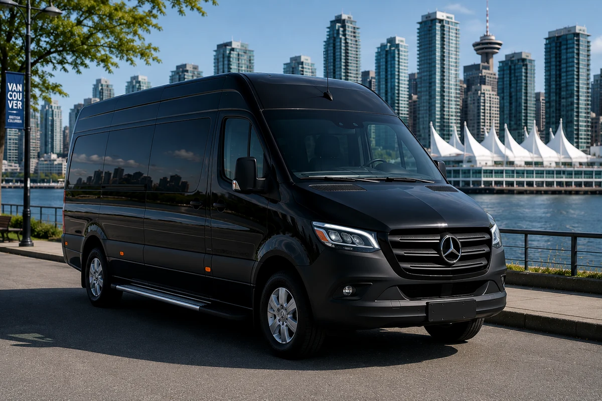 Mercedes-Benz Sprinter van in the Coquitlam limo fleet